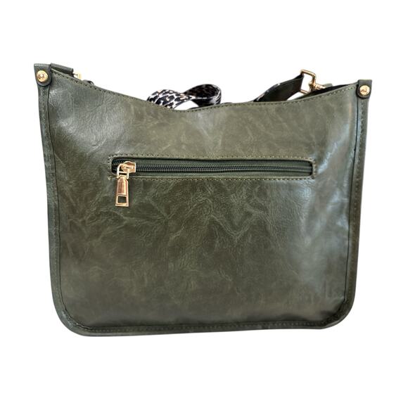 Green Crossbody Bag w/Guitar Strap - Picture 3 of 7